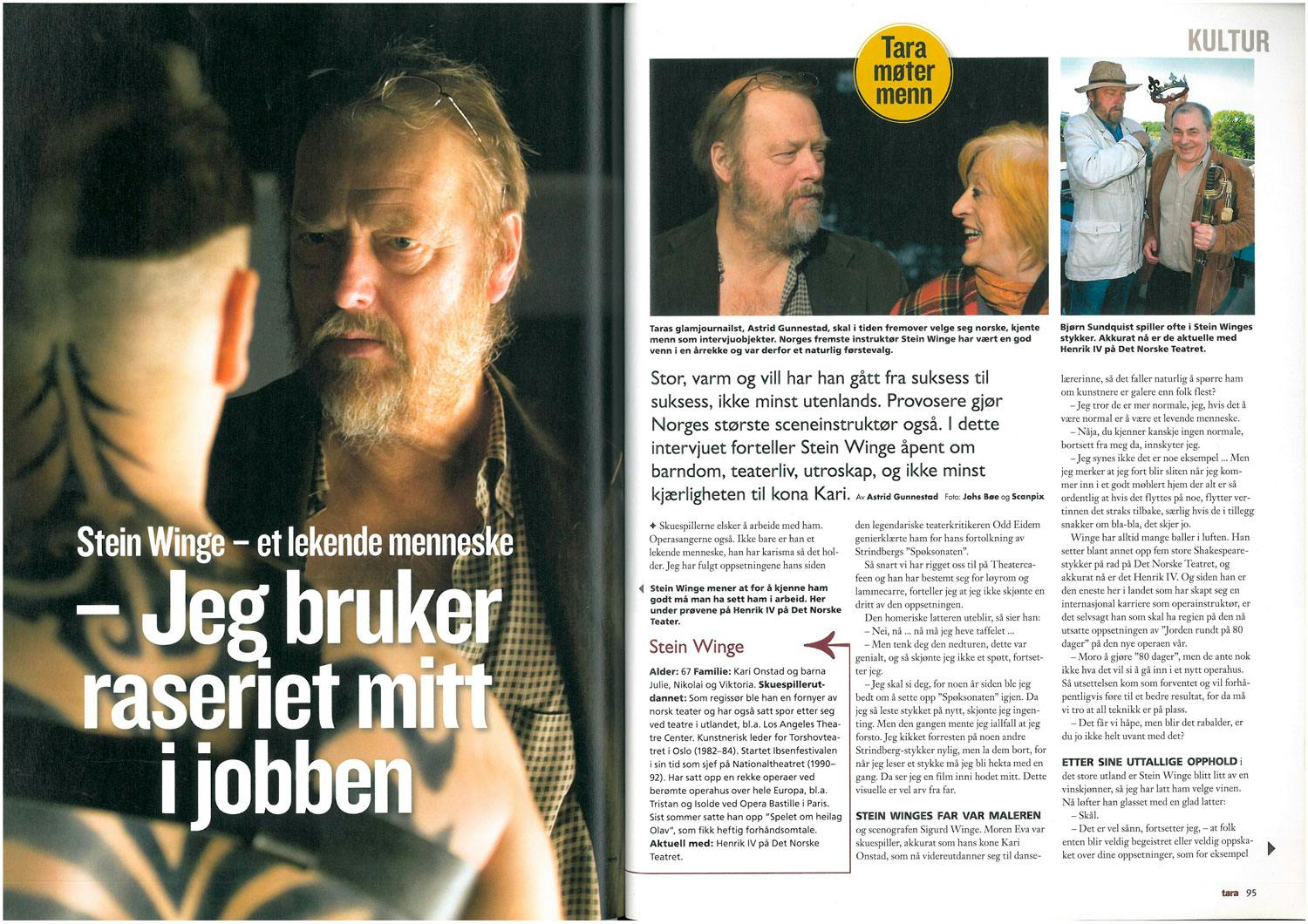 Stein Winge i Tara nr 4/2008